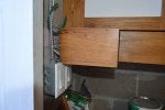 Wood Room Shelf Wall Wood stain